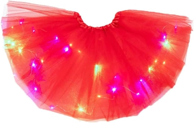 TWINKLEDE Light Up Tutu Skirt Led Tulle Tutus Glow Running Dance Costume Skirts for Women - Image 1